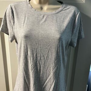 Express Gray Women's Ribbed Top